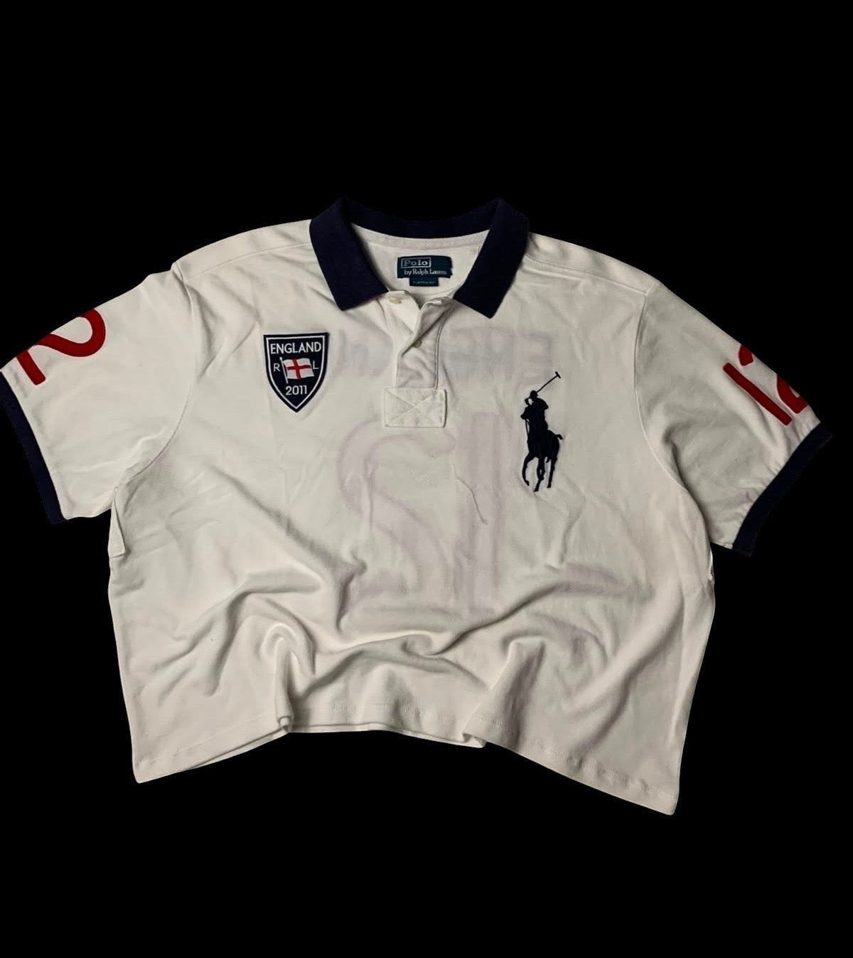 Crop Polo Ralph Lauren England N12 - Upcycling♻️