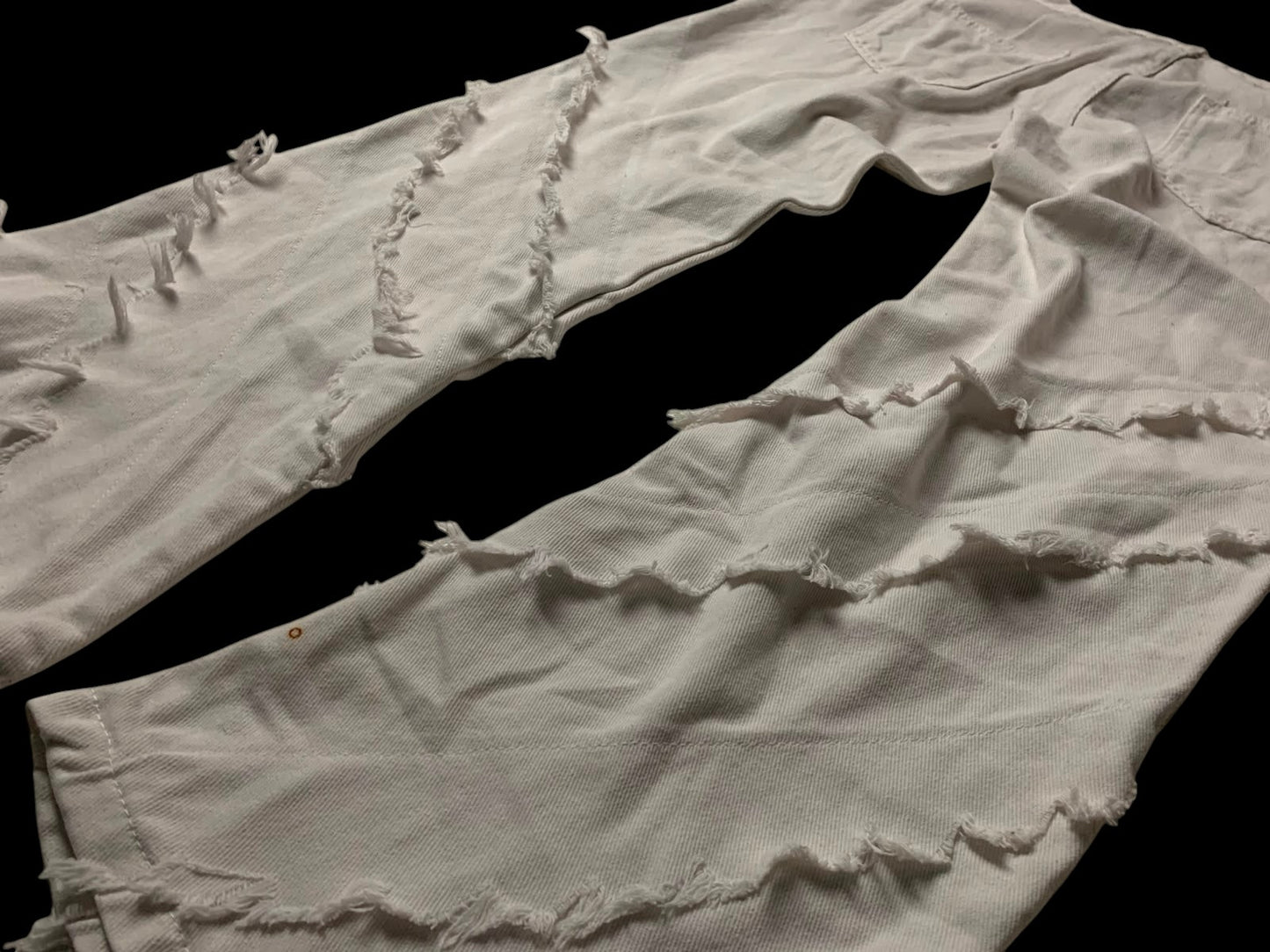 Calça jeans Frayed