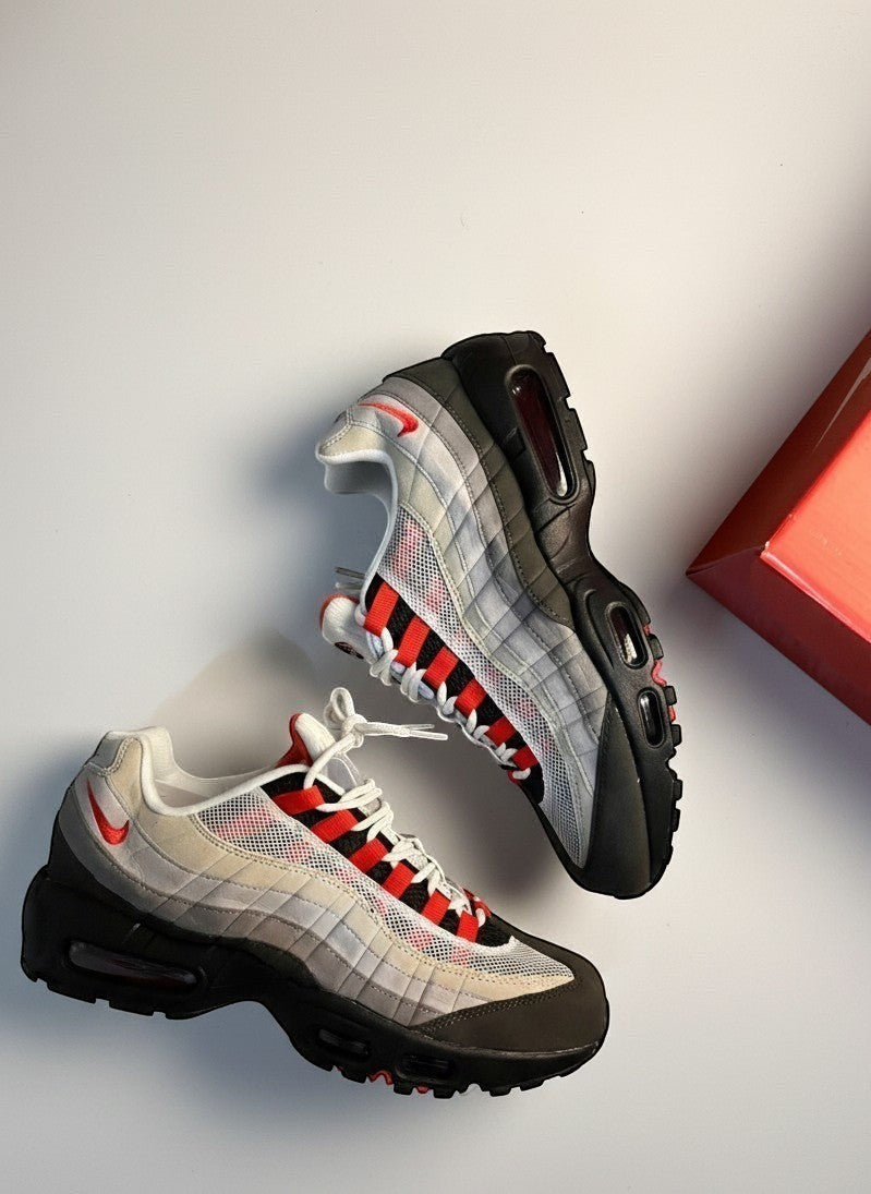 Nike Air Max 95 OG Medium Ash Solar Red – garimpo do madruga