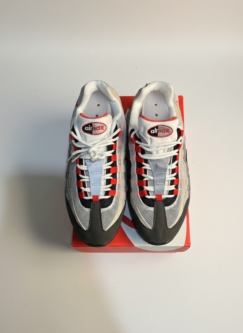 Nike Air Max 95 OG Medium Ash Solar Red