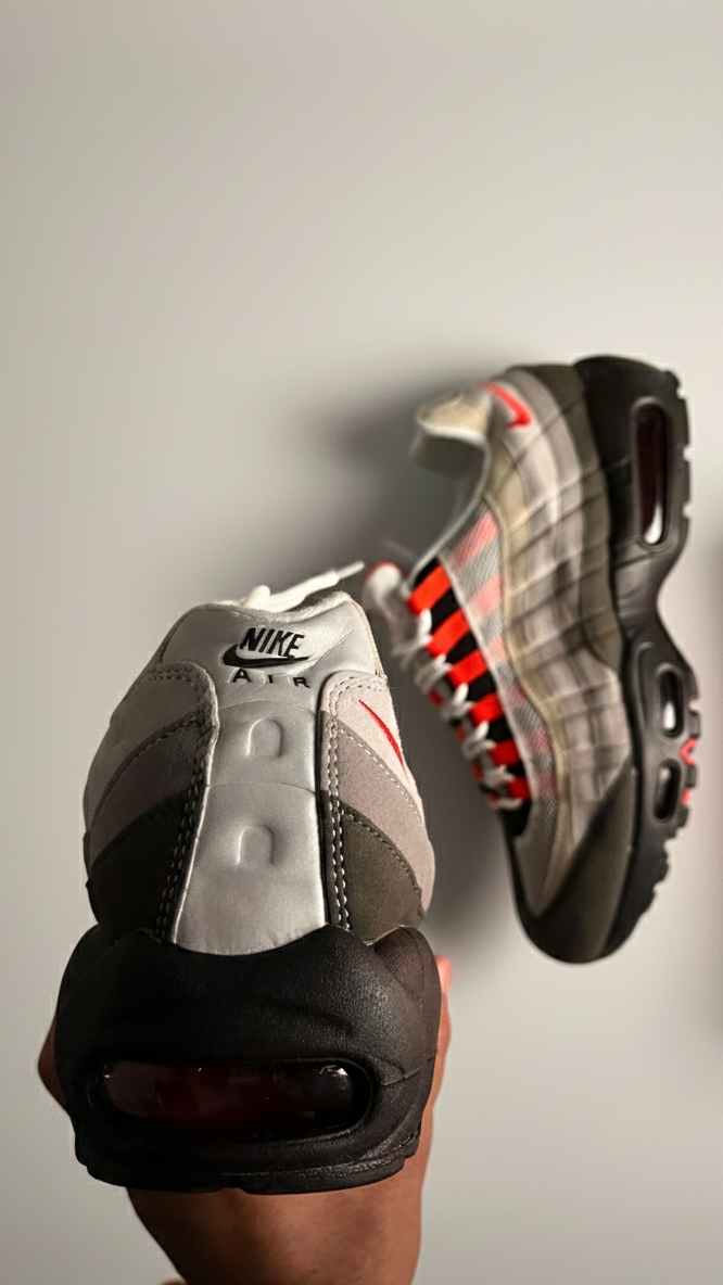 Nike Air Max 95 OG Medium Ash Solar Red