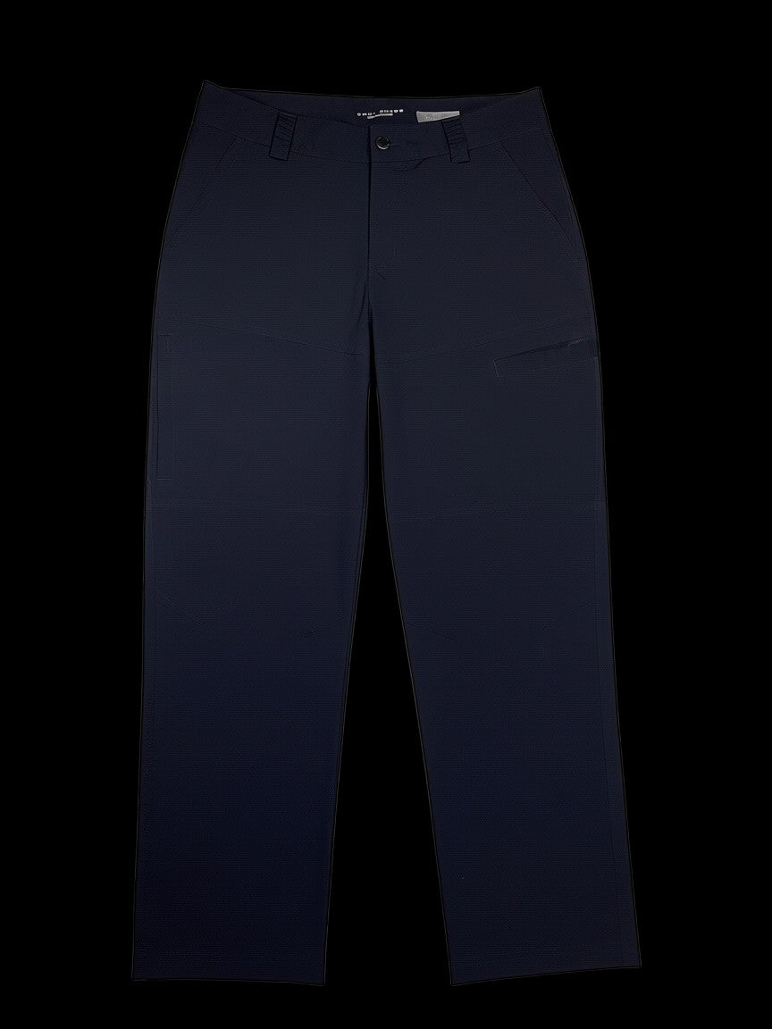 Calça masculina Columbia Omini-Shade azul marinho tamanho 40, disponível na garimpo do madruga.
