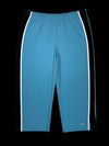 Calça Nike Vintage azul com listras laterais pretas e brancas, tamanho P, disponível na garimpo do madruga.