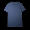 Camiseta azul Ralph Lauren da garimpo do madruga, gola careca, tamanho M, em excelente estado de conservação.