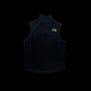 Colete The North Face Windwall preto em fleece com logo bordado, disponível na garimpo do madruga, tamanho P.