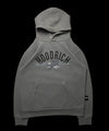 Moletom cinza da Hoodrich com estampa de anjo e nuvens, tamanho G, da garimpo do madruga.