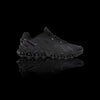 Tênis Nike Air Max Dn8 preto em mesh e solado com bolhas de ar, logo Nike lateral.