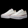 Tênis Converse All Star plataforma branco de lona, tamanho 33, disponível no garimpo do madruga