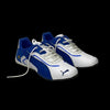Tênis Puma Speedcat branco e azul da garimpo do madruga, modelo esportivo estilo automobilismo tamanho 43