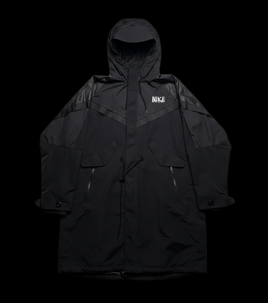 Sacai X Nike Jaqueta Trench Black