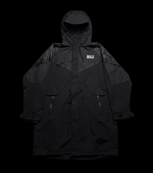 Sacai X Nike Jaqueta Trench Black
