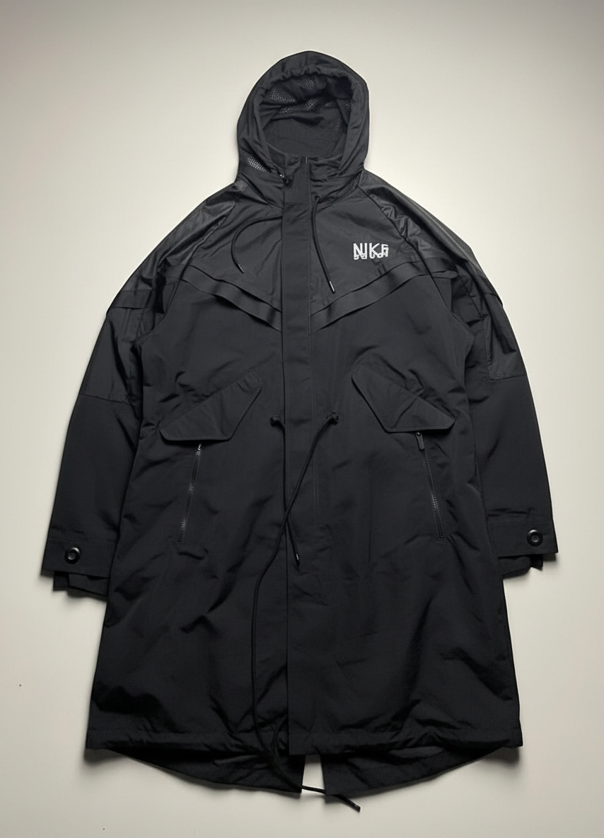 Sacai X Nike Jaqueta Trench Black